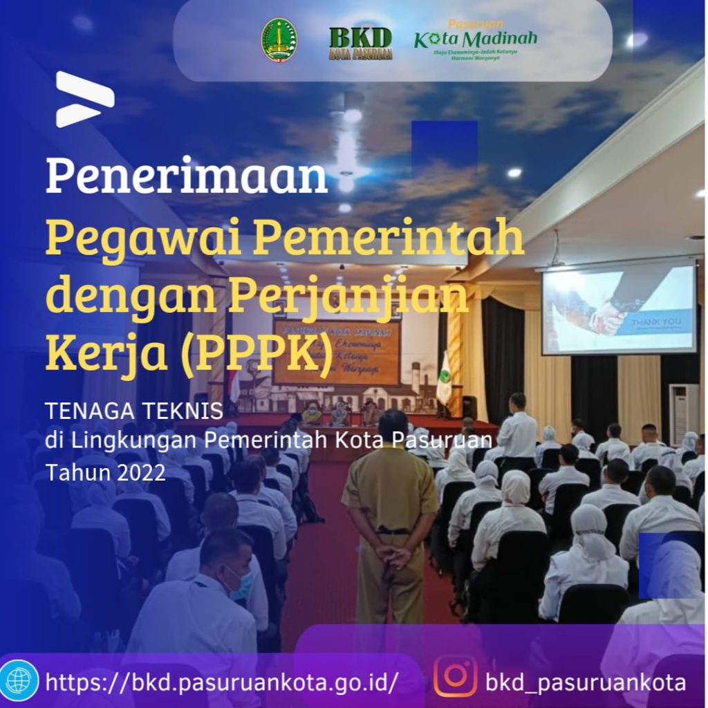 PENGUMUMAN PENERIMAAN PEGAWAI PEMERINTAH DENGAN PERJANJIAN KERJA (PPPK