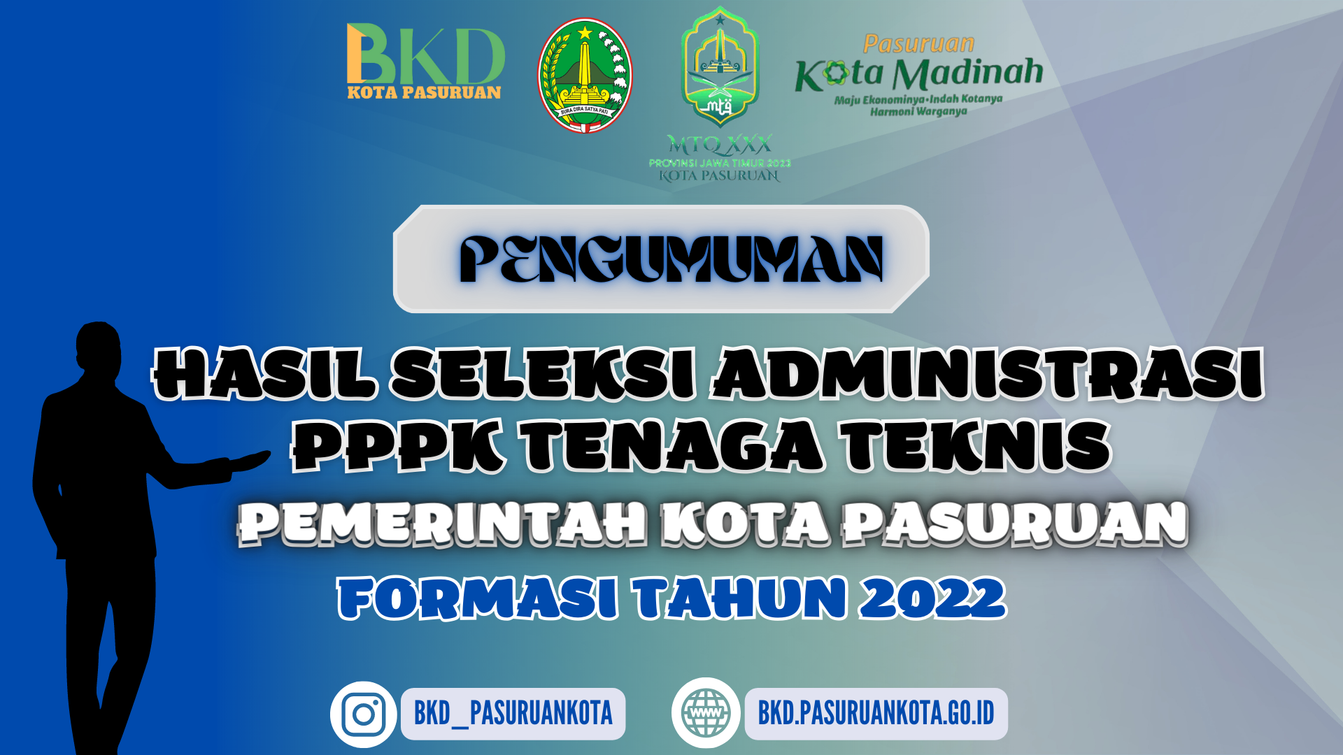 PENGUMUMAN HASIL SELEKSI ADMINISTRASI PPPK TENAGA TEKNIS PEMERINTAH